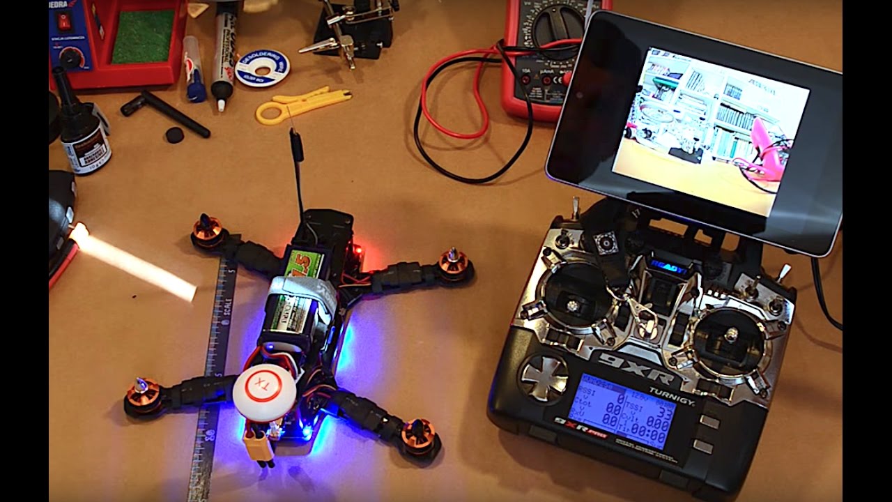 Budowa drona wyścigowego klasy 250 - FPV, PDB, OSD, NAZE32, BASEFLIGHT, FrSky