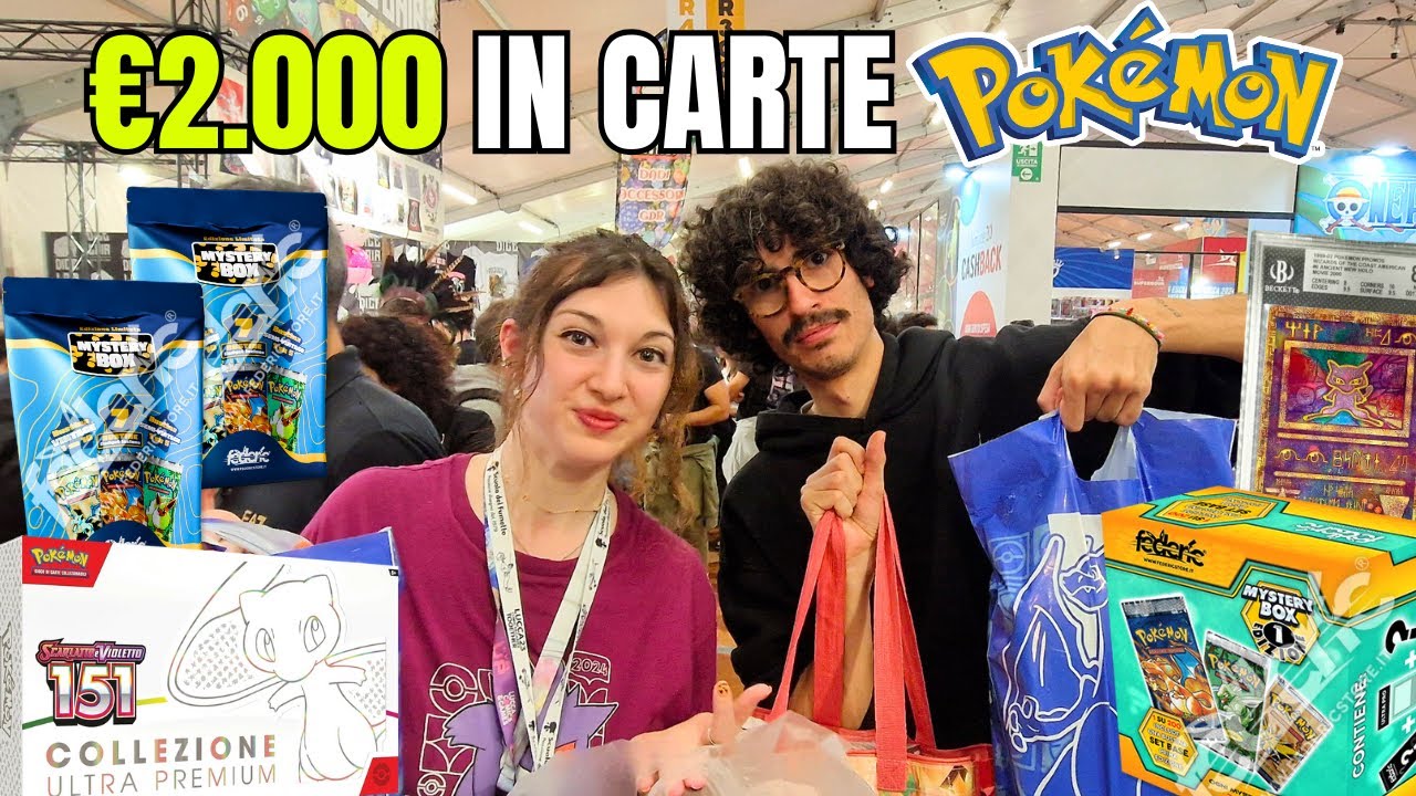 HO SFIDATO JACO AI MIGLIORI ACQUISTI POKEMON a Lucca Comics