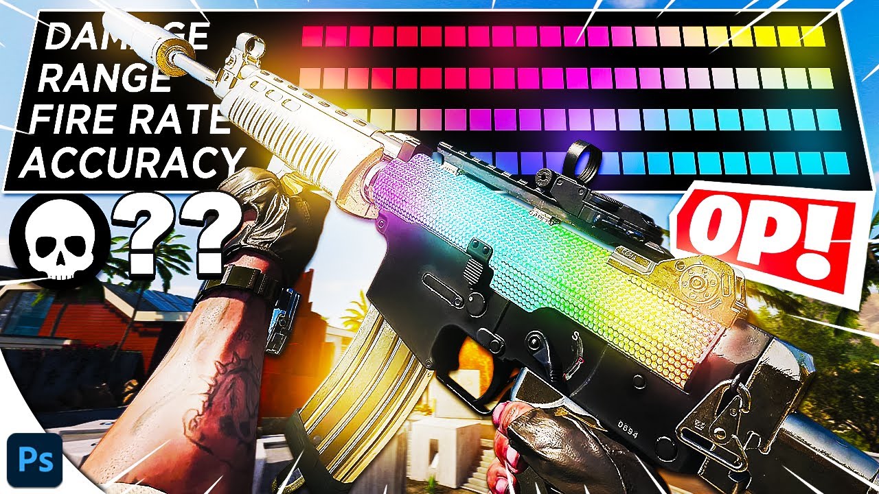 How To Make Rainbow Diamond Camo For Your BOCW or Warzone Thumbnails *TUTORIAL* | Free Template