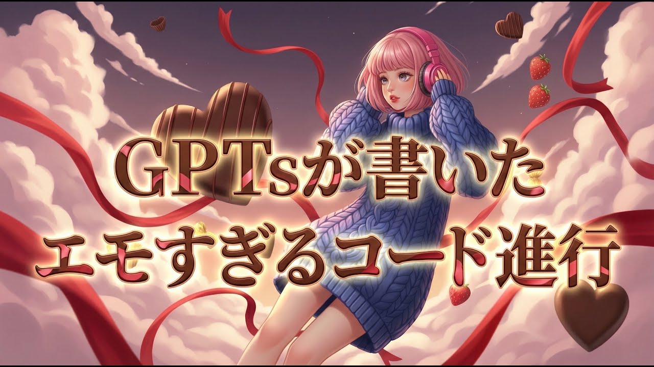 【MIDIコード進行ビルダーGPTs】AIと創る次世代のバレンタイン・ポップ Chocolate Cloud