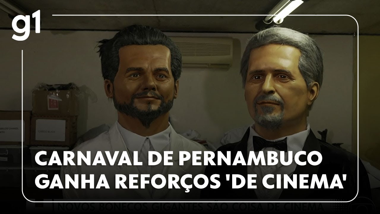 Jornal Hoje: veja como s&atilde;o produzidos os bonecos gigantes do carnaval de Pernambuco