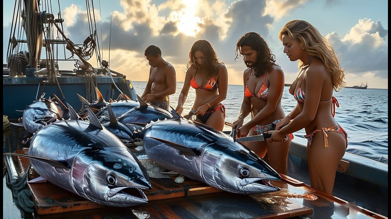 How Australian Fishermen Catch Millions of Bluefin Tuna - Fastest Tuna Net
