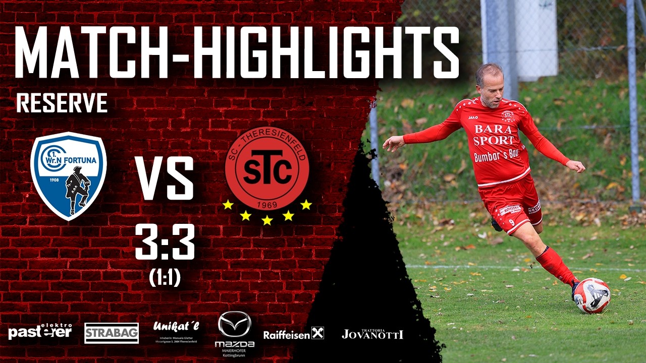 SC Theresienfeld RESERVE - TestSpiel - SC Fortuna Wiener Neustadt II RESERVE - 3:3 (1:1)