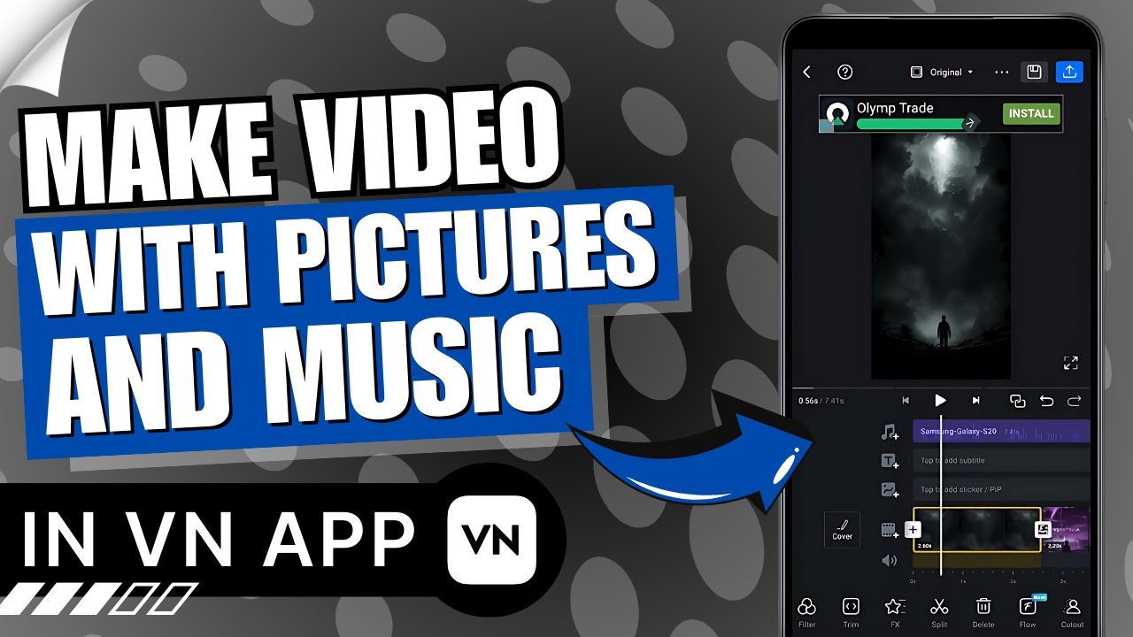 How to Make Video with Pictures and Music in VN App 🎬🎶 | Easy Video Editing Tips!