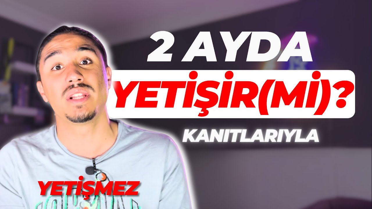 YKS 2 Ayda Yetişir mi? Gerçekçi ACI MOTİVASYON (Kanıtlarıyla) #yks #yks2024 #yksmotivasyon