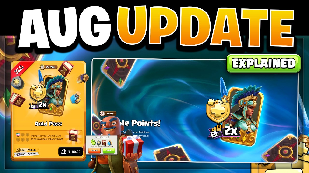 August 2026 New Update & Gold Pass Offer Explained - Get FREE Rewards in Clash of Clans!