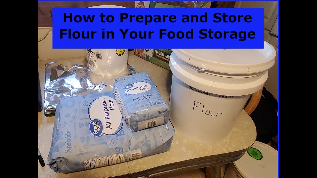 How to store white flour long term for your prepper/SHTF food storage