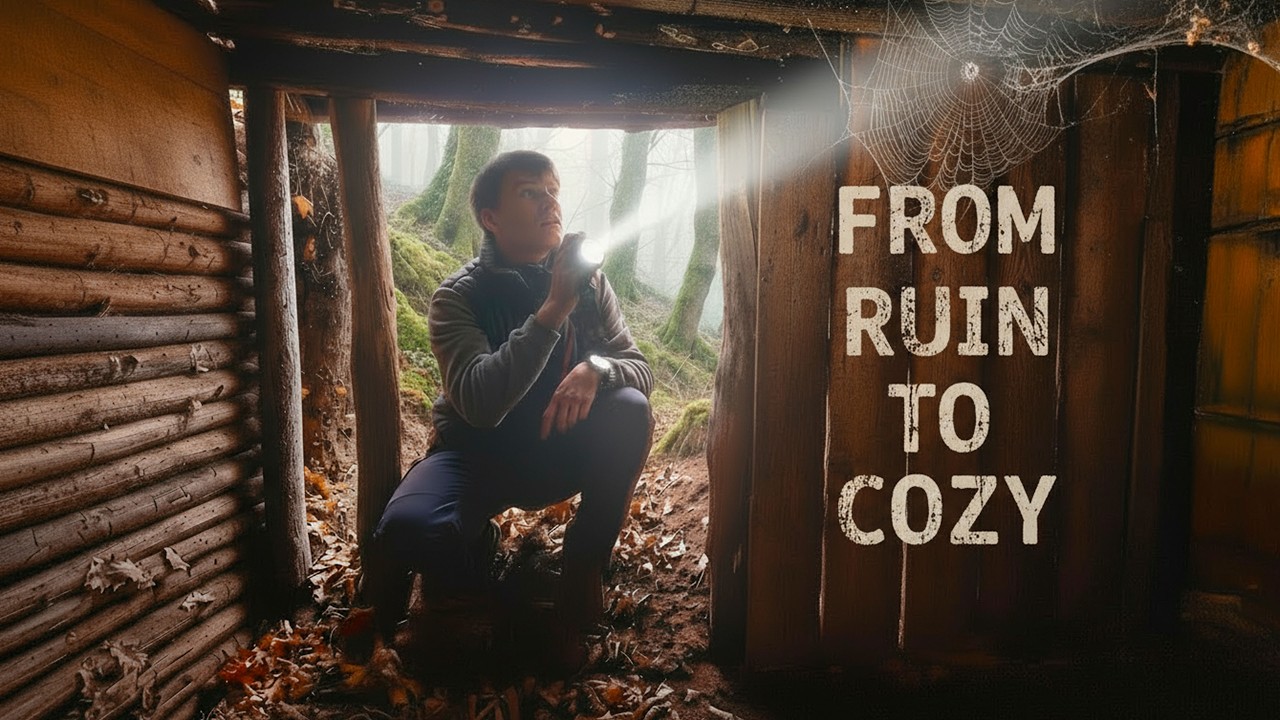 Rebuilding an Abandoned Dugout in the Deep Woods | 1 Year Project