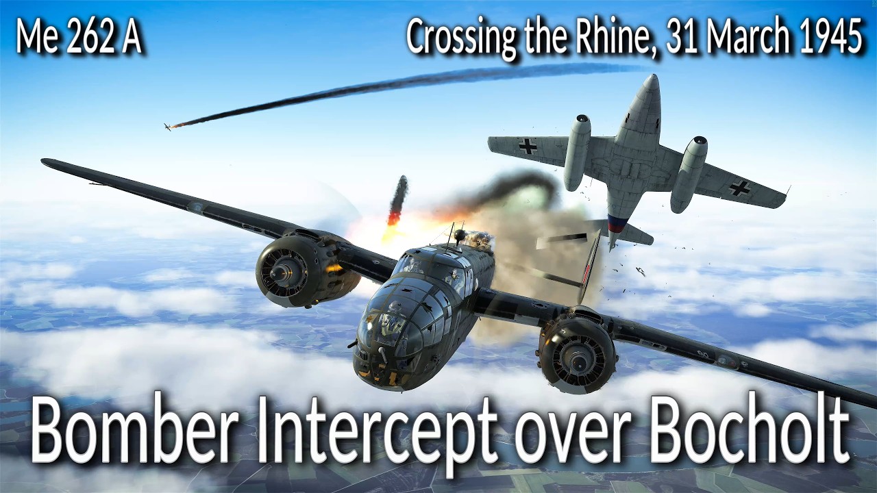 Me 262a: 5 Victories in Bomber Intercept over Bocholt | Cinematic WW2 Air Combat Missions