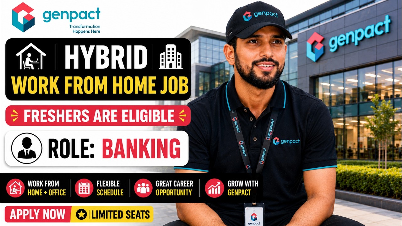 🔥 Genpact Hybrid Work From Home Job 2026 | Freshers Can Apply | Latest Hiring 🚀
