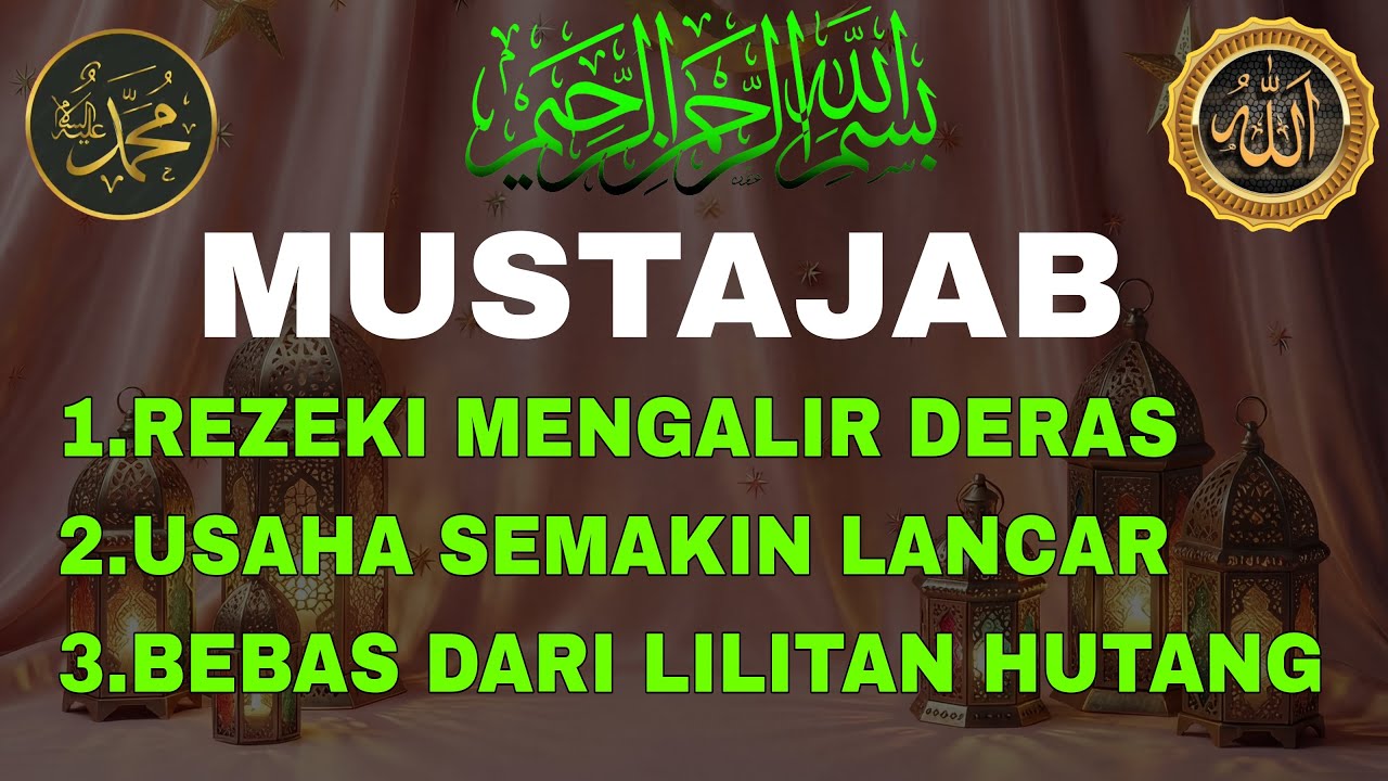 BEBAS DARI SEGALA HUTANG PIUTANG, amalan penarik rezeki, surah AL-INSYIRA #pembukapinturezeki