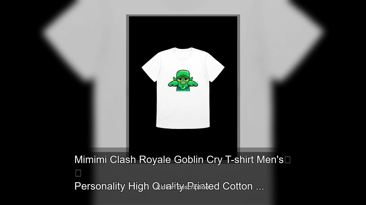 Mimimi Clash Royale Goblin Cry T-shirt Men's Personality High Quality Printed Cotton Fun T-shir