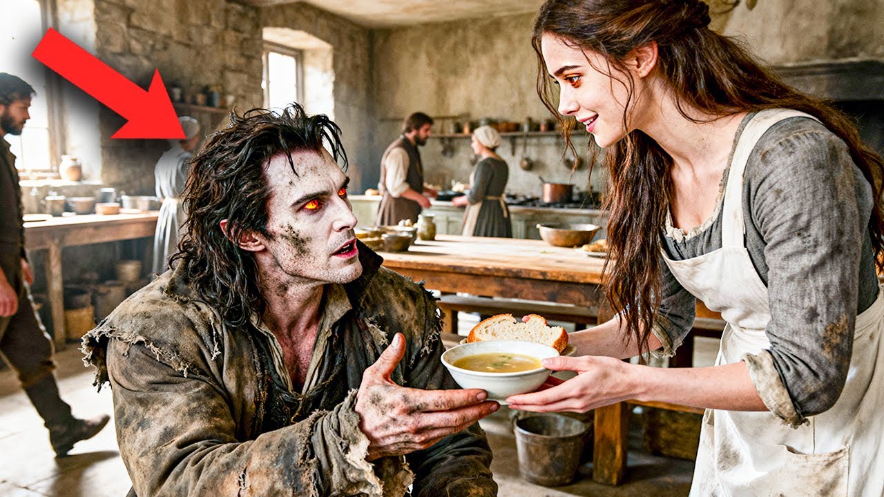 Vampire King Disguised as a Beggar to Test His Staff—The Poorest Maid Shared Her Only Meal