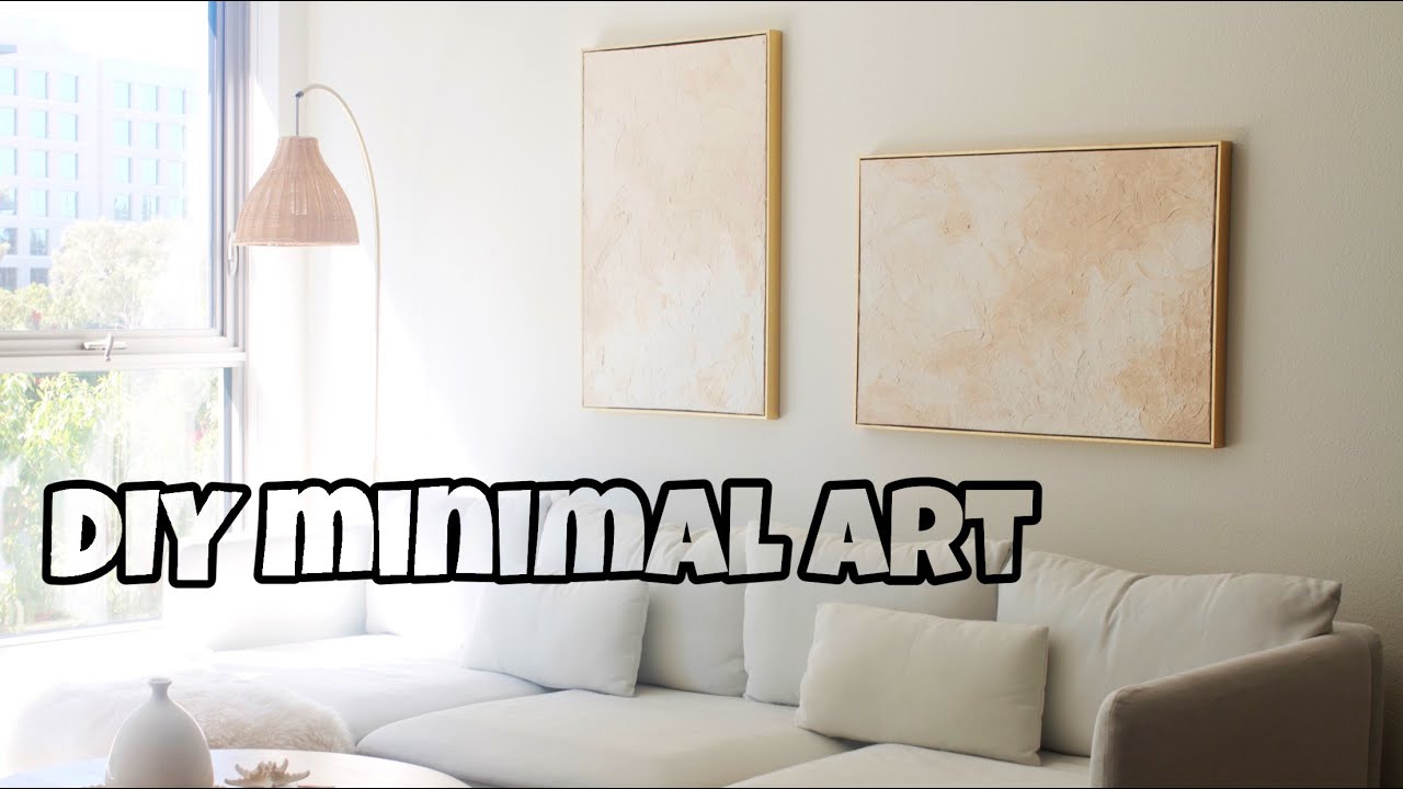 DIY ART PROJECT // minimalist abstract art