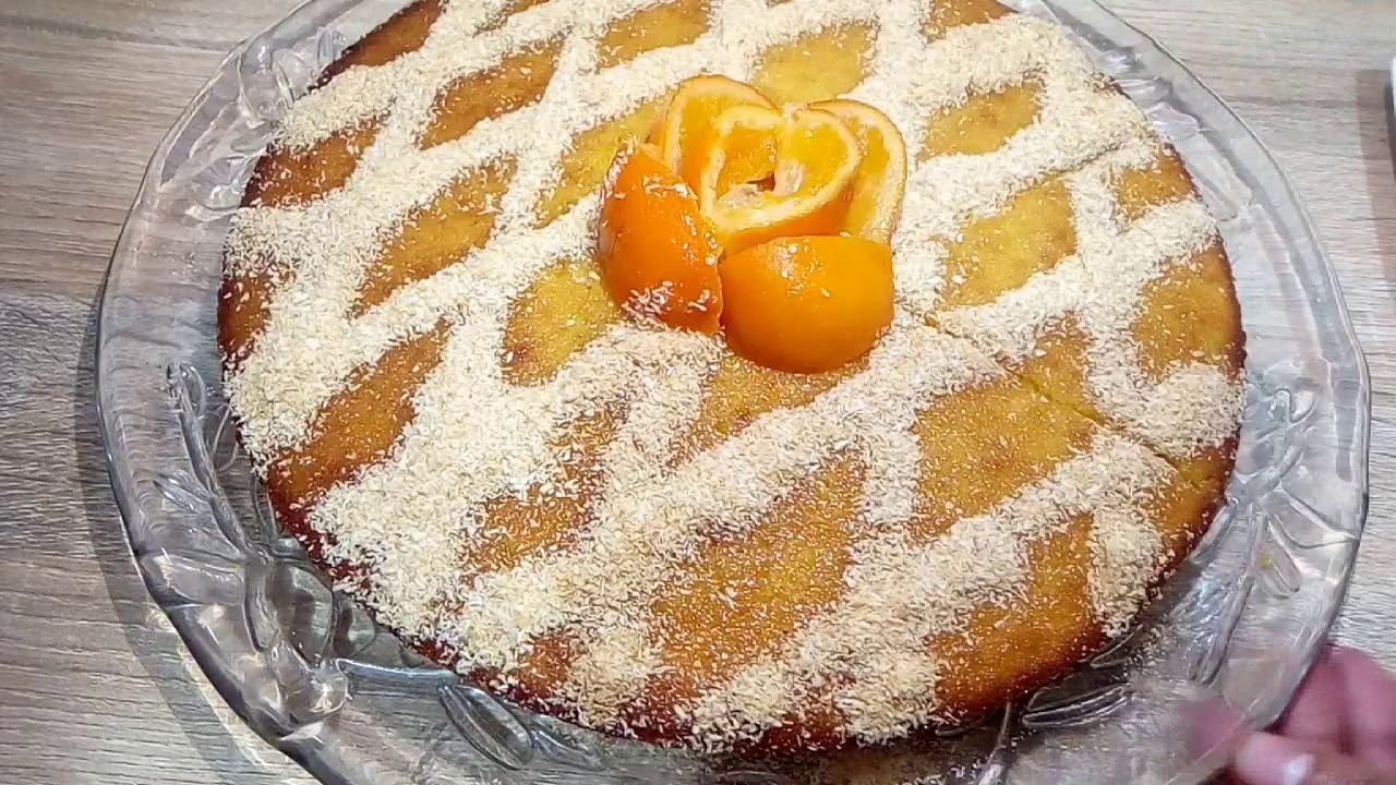 #بسبوسة المندرين# رهيبة ومذاق لايقاوم مسقية وكتذوب في الفم