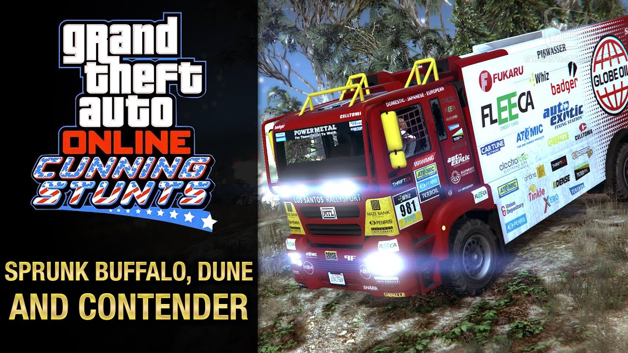 GTA Online: Cunning Stunts - Vapid Contender, MTL Dune & Bravado Sprunk Buffalo
