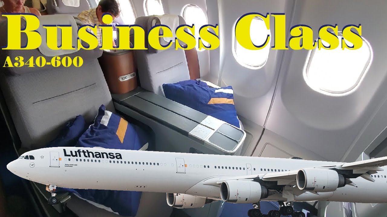 Lufthansa Business Class Review | Airbus A340-600 | Munich to Chicago Flight in the upper class