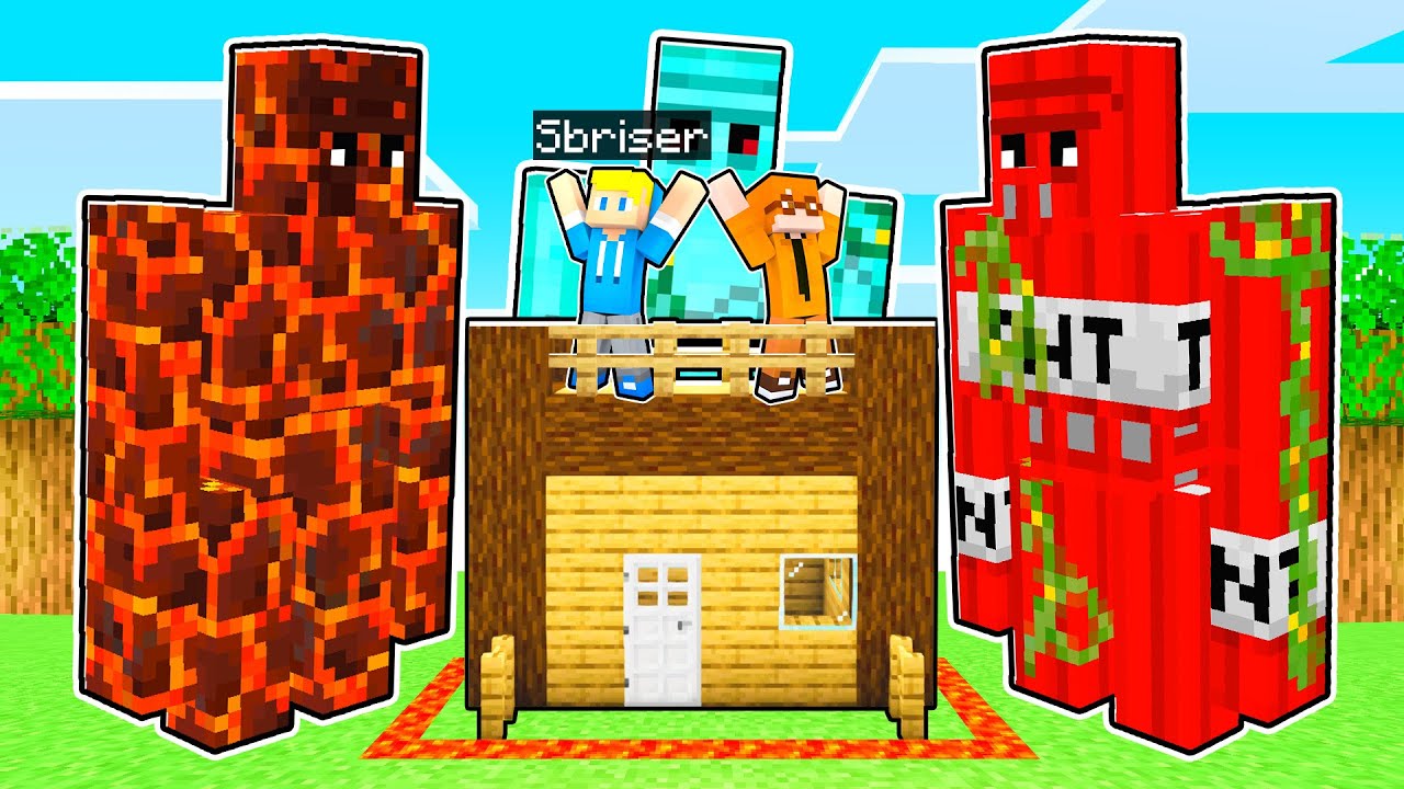 I GOLEM Giganti Attaccano La Nostra BASE Su Minecraft!