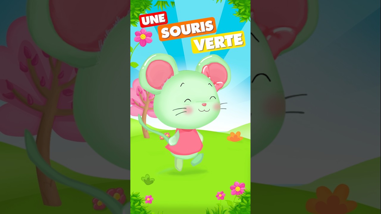 Une souris verte - Comptines enfant et b&eacute;b&eacute;
