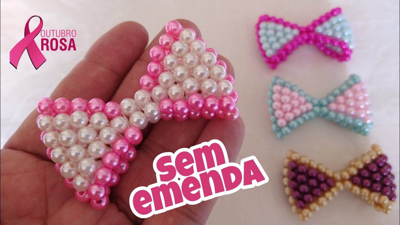 Laço de Pérolas Jane em Duas Cores | Sem Emenda | Cícero Alencar