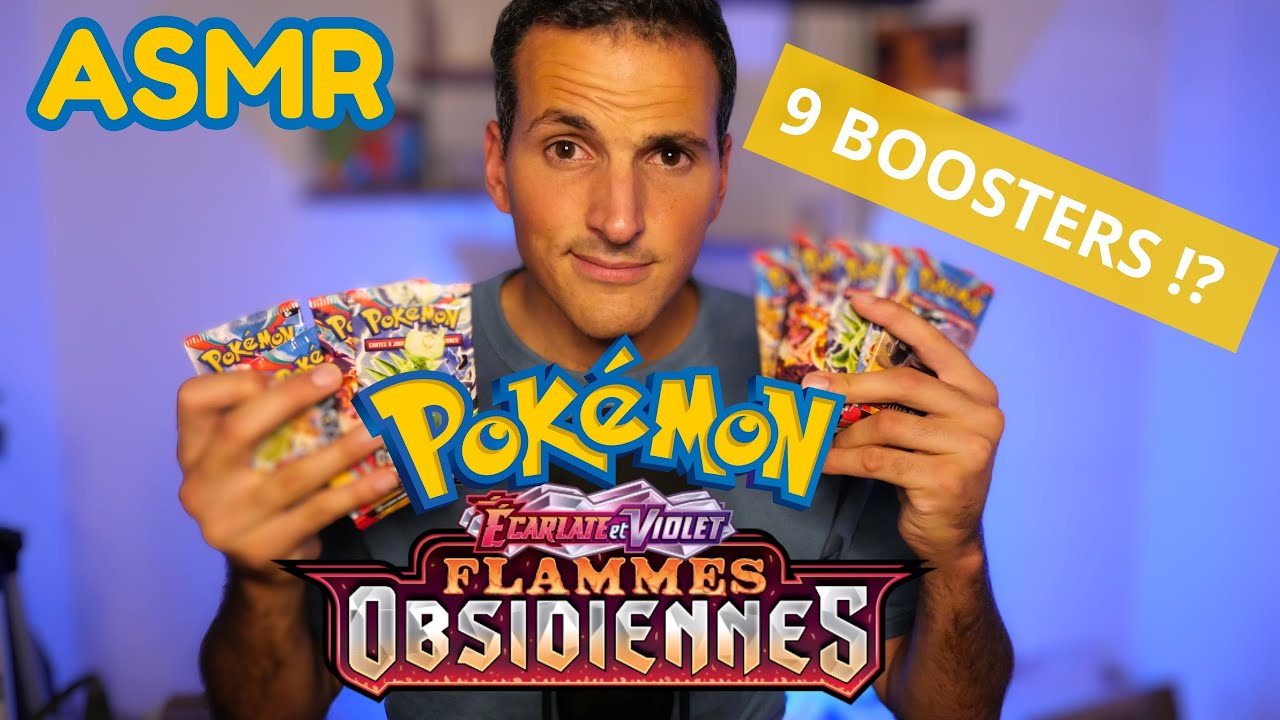J'Ouvre 9 Boosters De Display FLAMMES OBSIDIENNES En ASMR  !🔥Du Lourd !? (Partie 2)