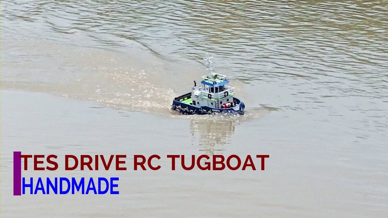 TES DRIVE RC TUGBOAT HANDMADE (running test)