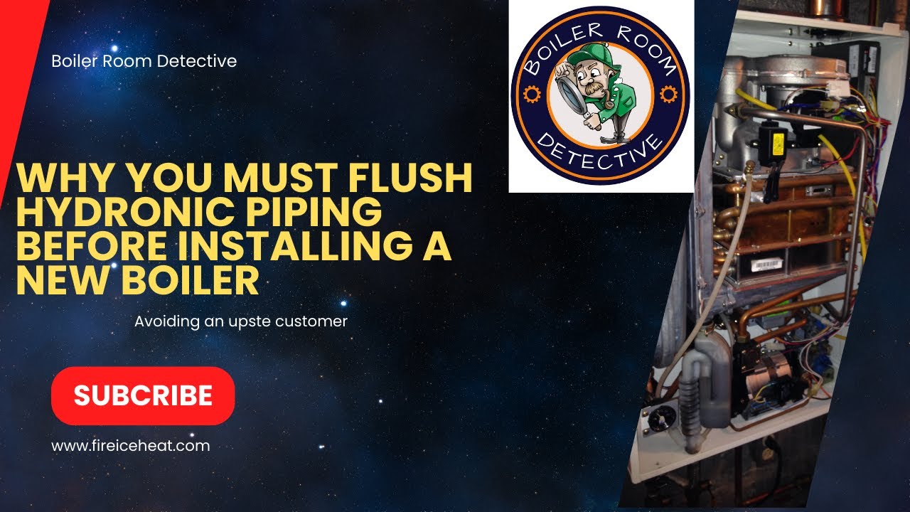 Why you must flush hydronic piping before installing a boiler