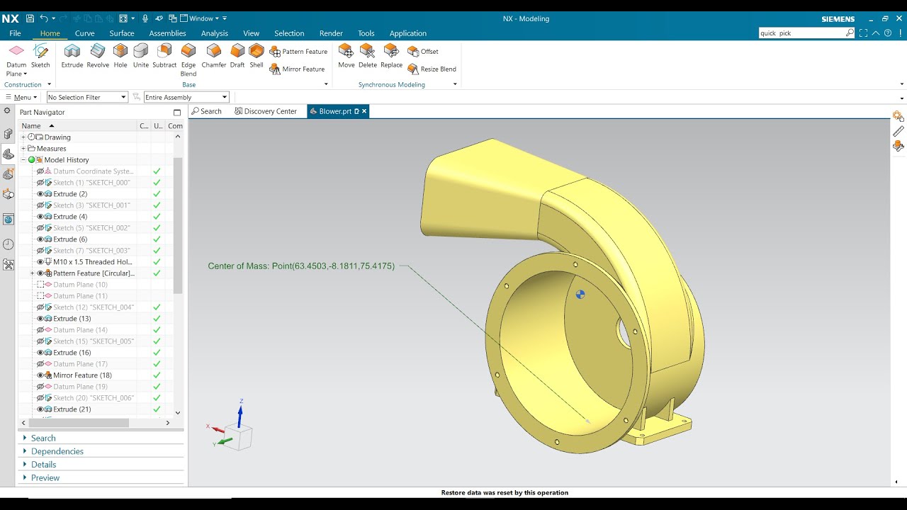 How to Find out CG (Center of Gravity) in Nx2027