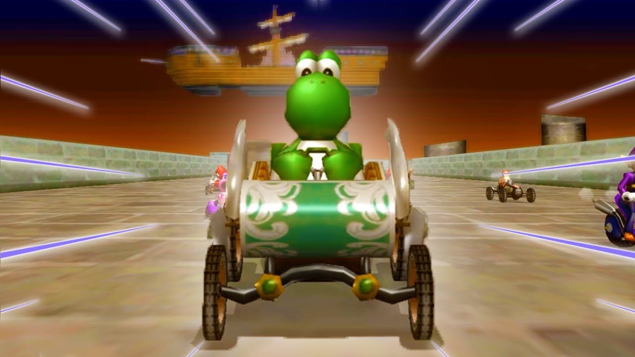 Mario Kart Wii - Custom Tracks Air Ship Cup Yoshi Gameplay (150cc)
