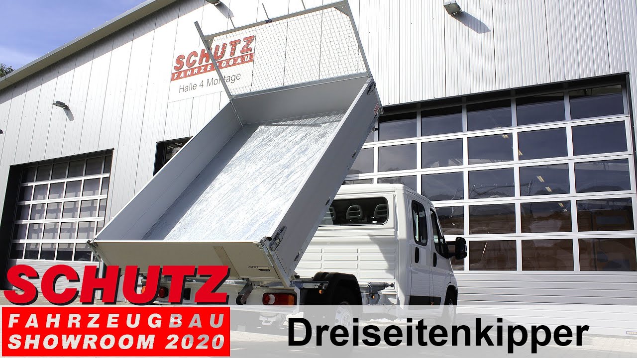 Dreiseitenkipper von Schutz Fahrzeugbau, Ihr Aufbaupartner für alle großen Nutzfahrzeughersteller