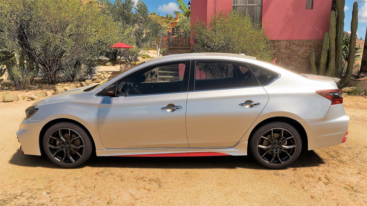 Forza Horizon 5 . Nissan Sentra Nismo 2018 . Car Show Speed Jump Crash Test Drive .