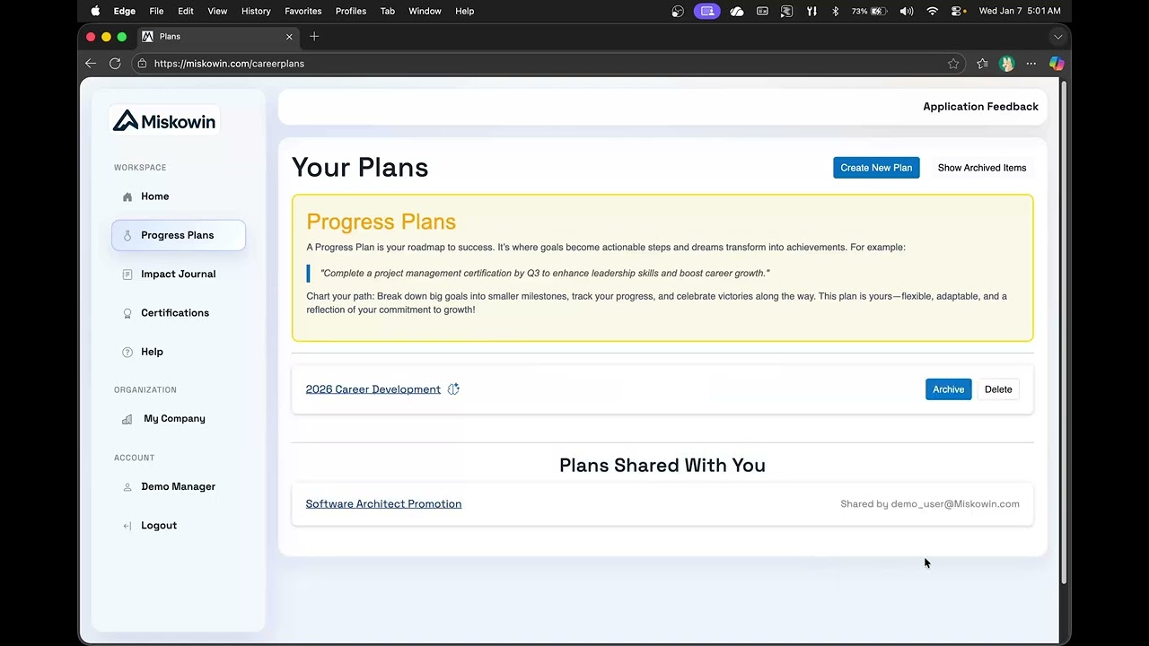 Miskowin.com -  Plan Share