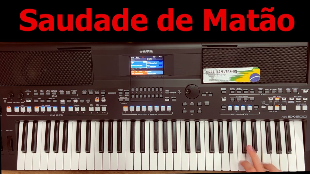 Saudade de Matão Tonico e Tinoco vídeo aula teclado