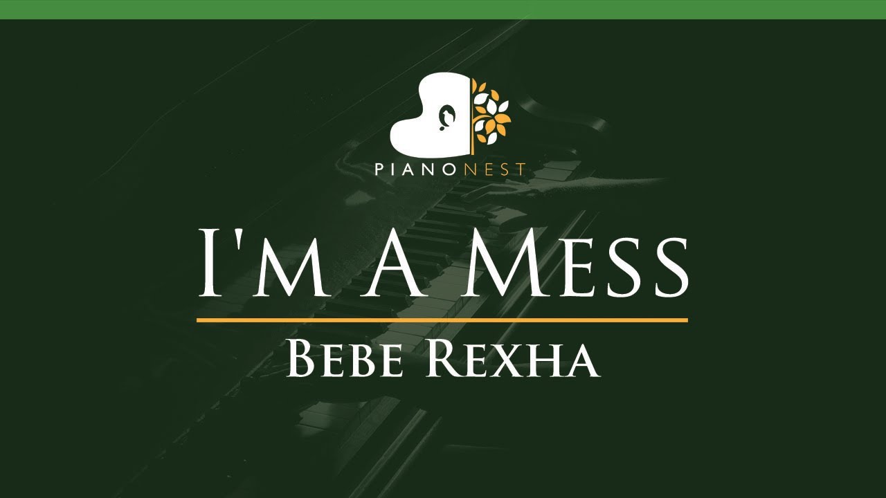 Bebe Rexha - I'm A Mess - LOWER Key (Piano Karaoke Instrumental)