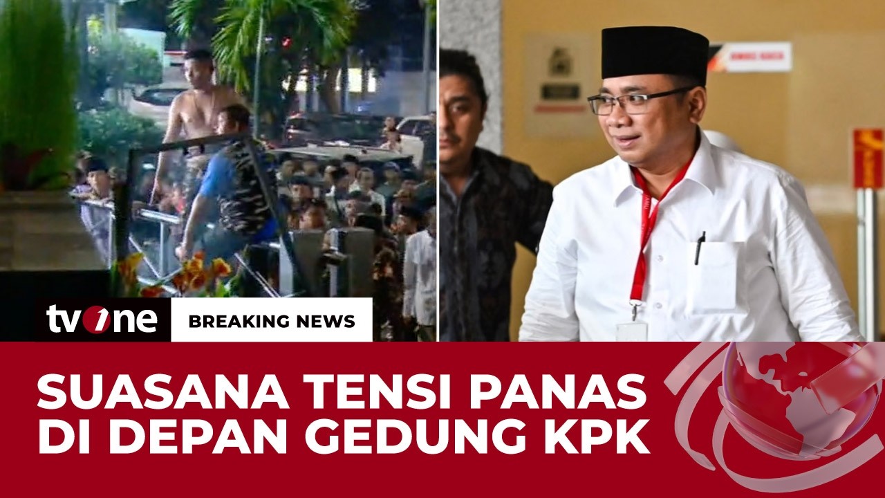 Yaqut Cholil Qoumas Ditahan, Simpatisan Mengoyak-ngoyak Pagar KPK | Breaking News