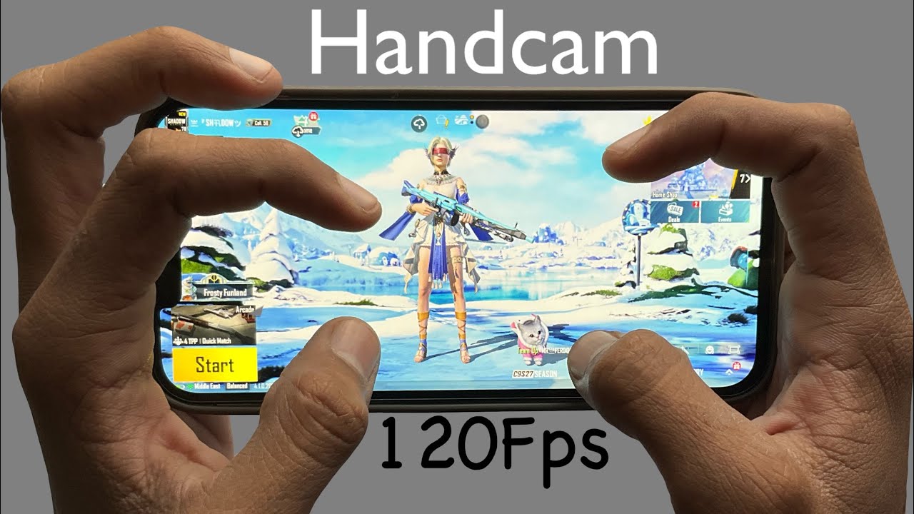 Handcam GamePlay Test❤️iPhone 13 Pro Max 120Fps in PubgMobile