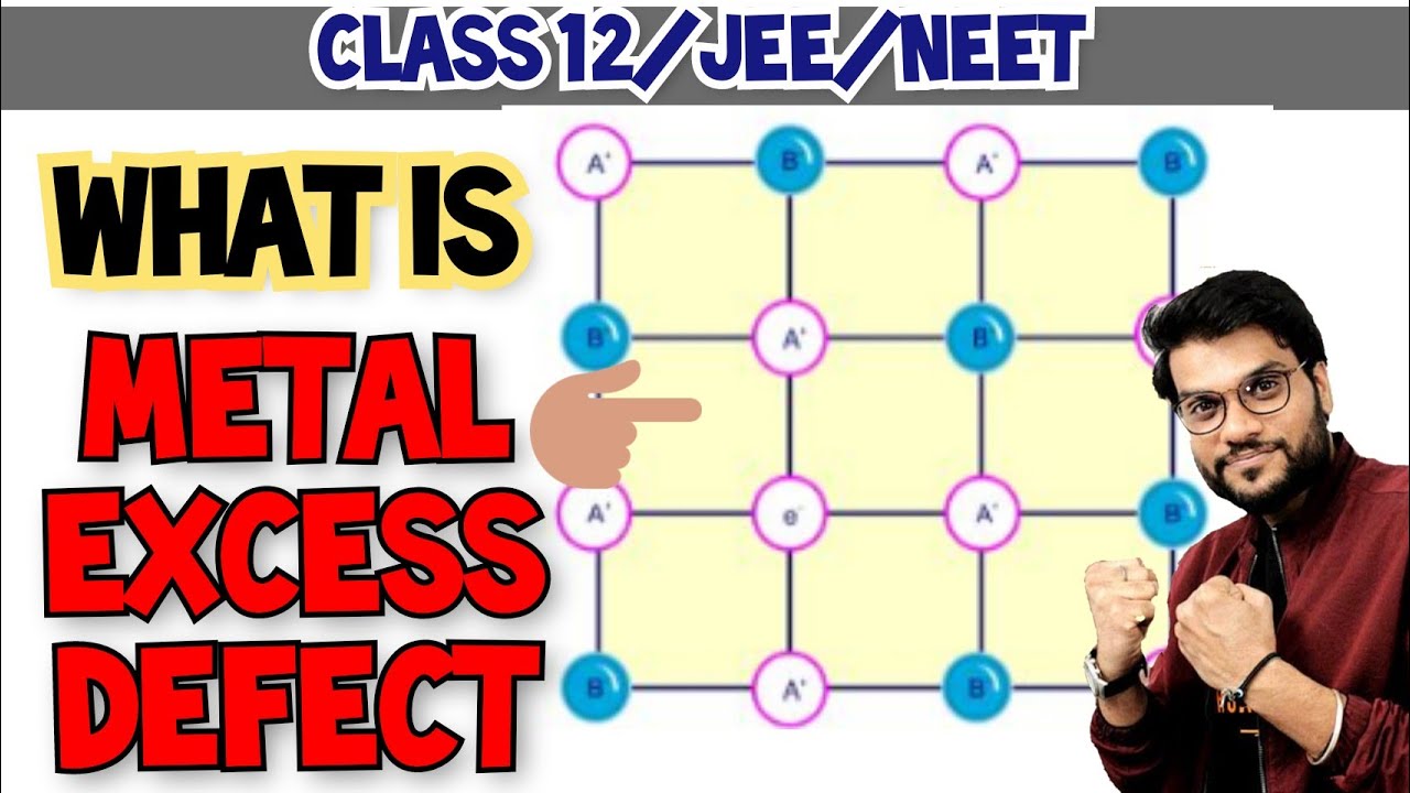What is Metal Excess Defect ? Class 12 chemistry solid state