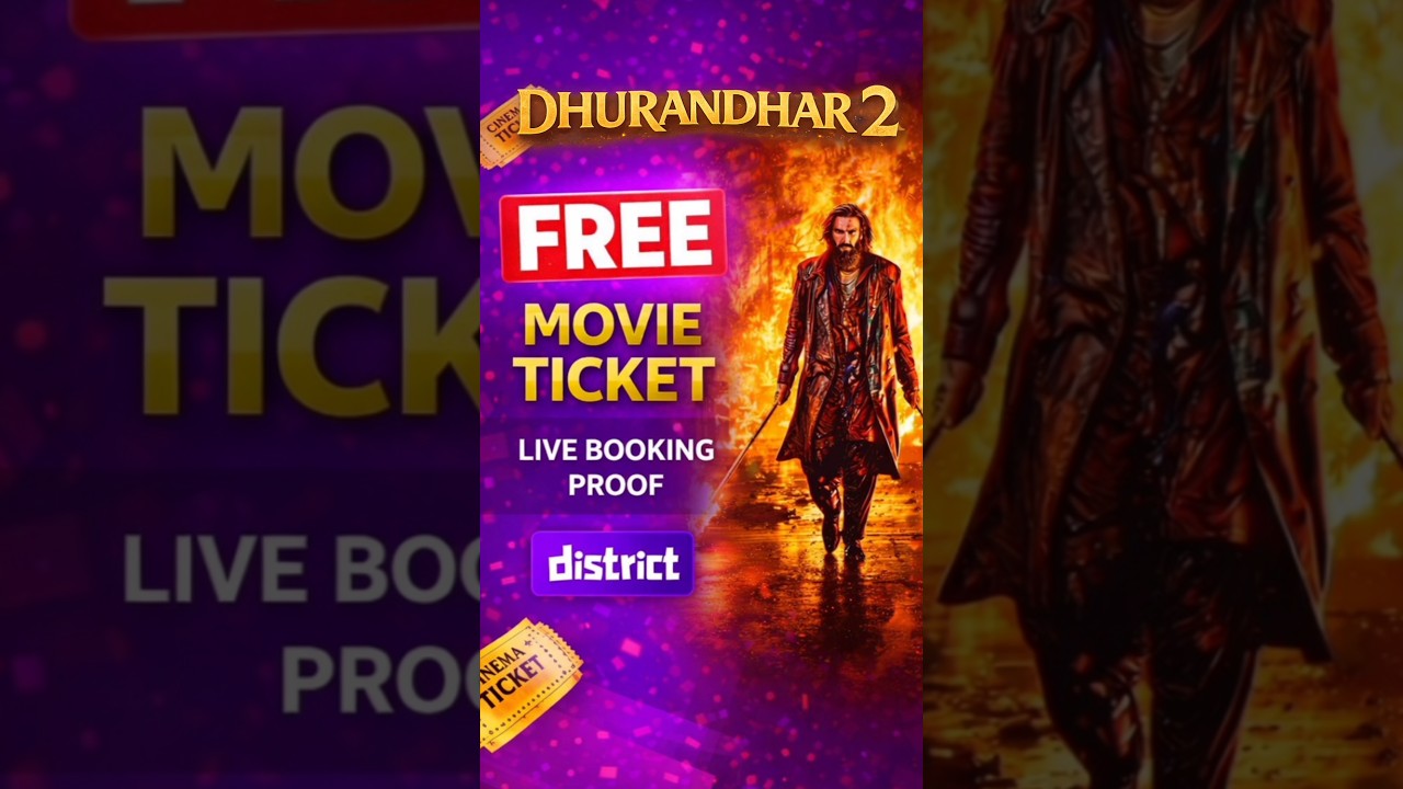 Dhurandhar 2 Movie Ticket Offer 🔥 District ticket booking offer | District app coupon code #shorts