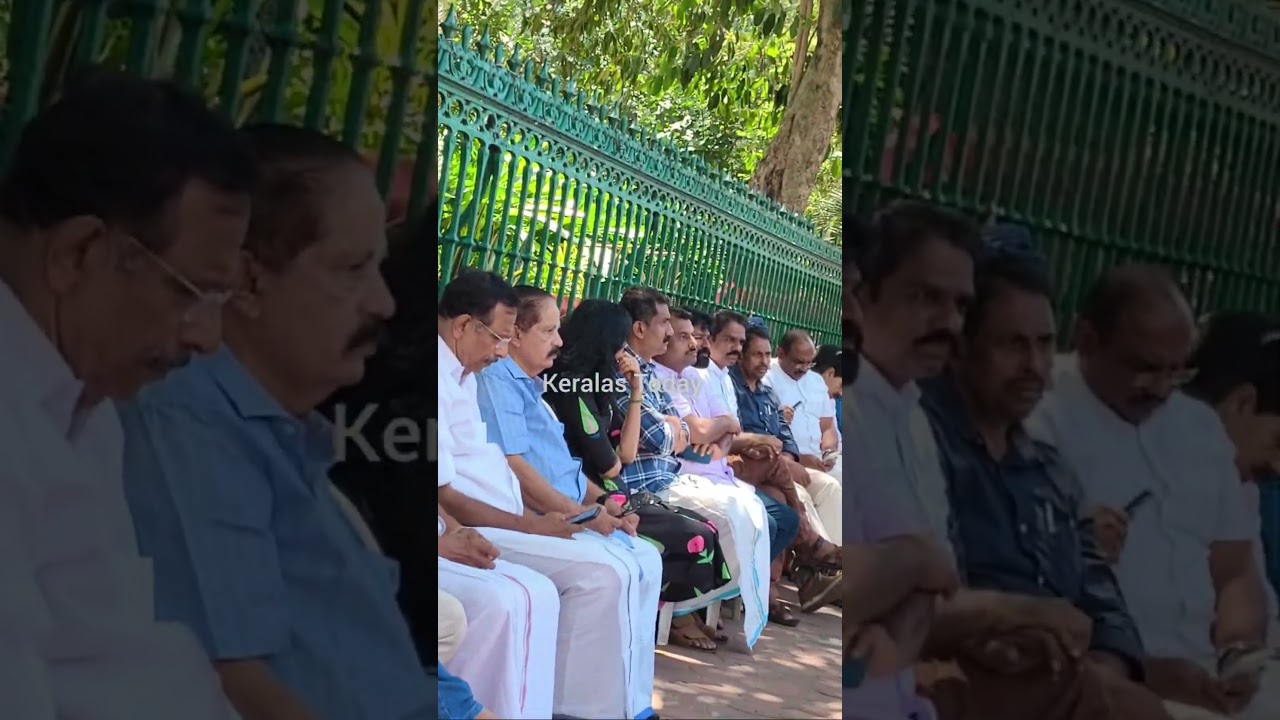 Protest staged by Madhyamam employees in front of the Secretariat against denial of wages