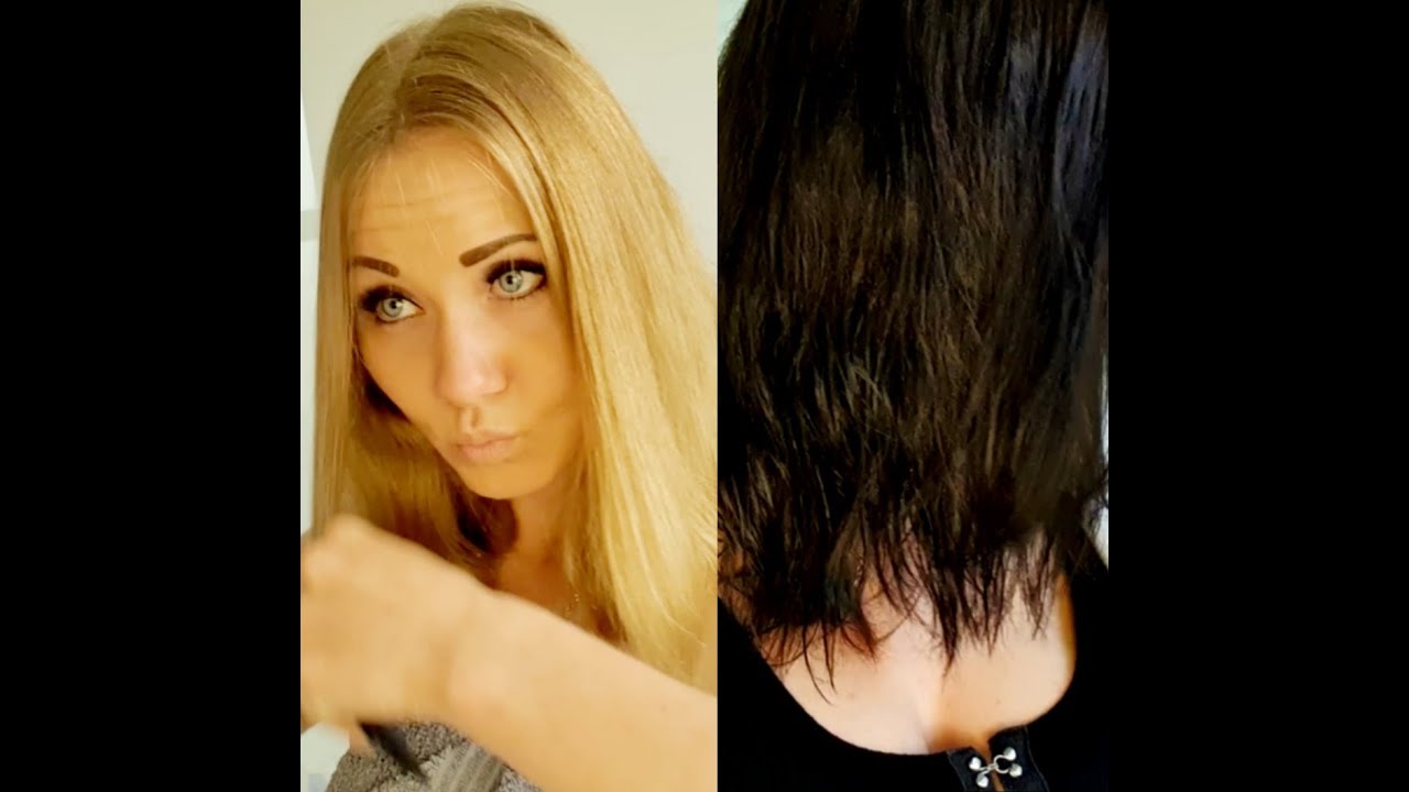 Von Blond zu Schwarz/ dunkelbraun