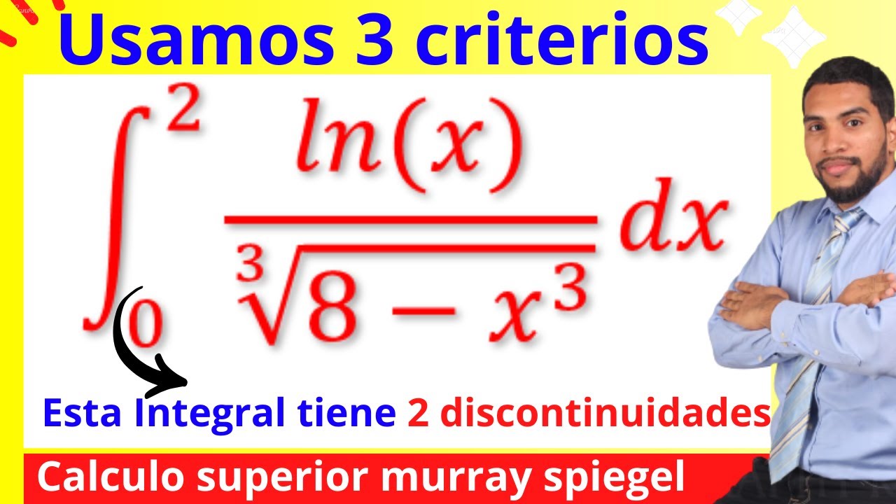 Como Resolver INTEGRALES IMPROPIAS de SEGUNDA ESPECIE por CRITERIOS de CONVERGENCIA | ln(x)/√(8-x^3)