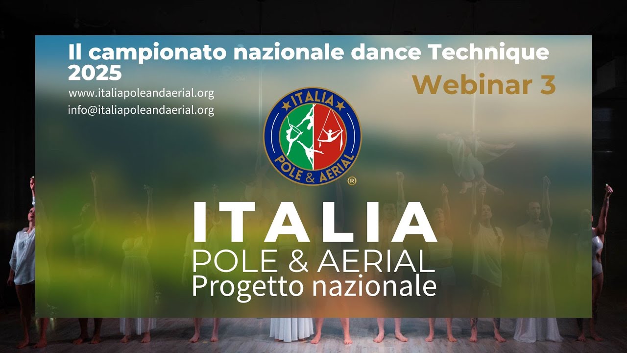3° Webinar -  Il campionato nazionale Italia pole & aerial 2025 - San Marino