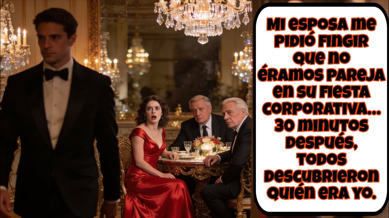 Mi esposa me pidió fingir que no éramos pareja en su fiesta corporativa… 30 minutos después, todos..