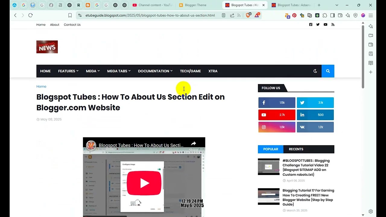 How To Adsterra Popunder Ads Setup on Adsense Approval Blogger Website