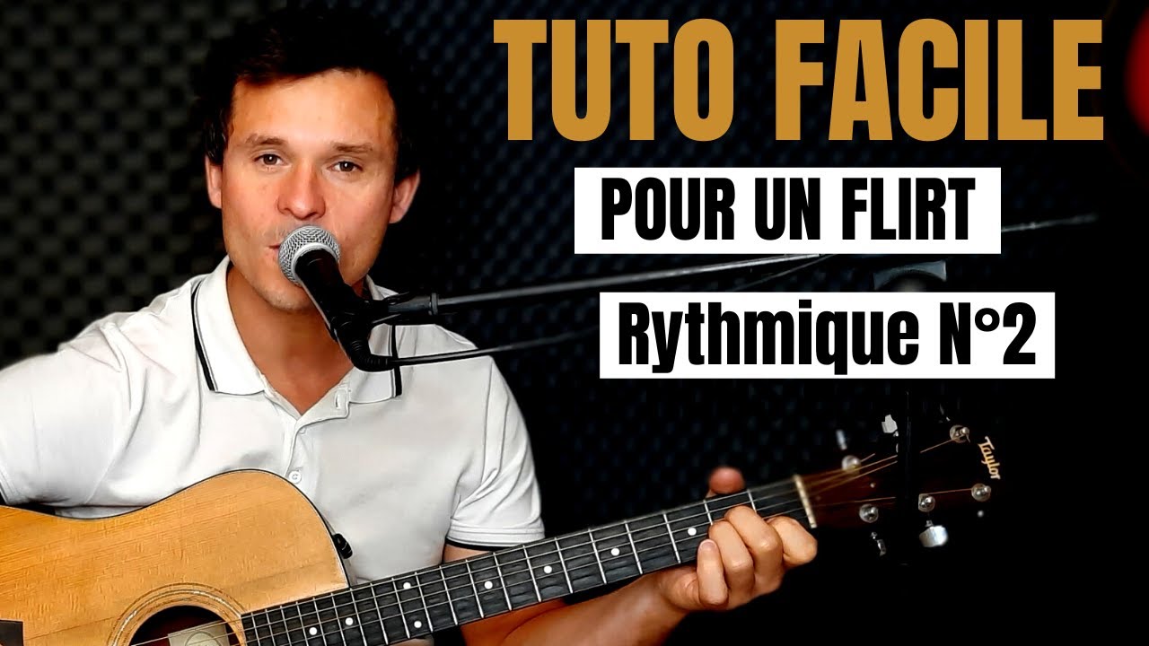 TUTO GUITARE FACILE Michel Delpech - Pour un flirt avec toi POUR DÉBUTANT