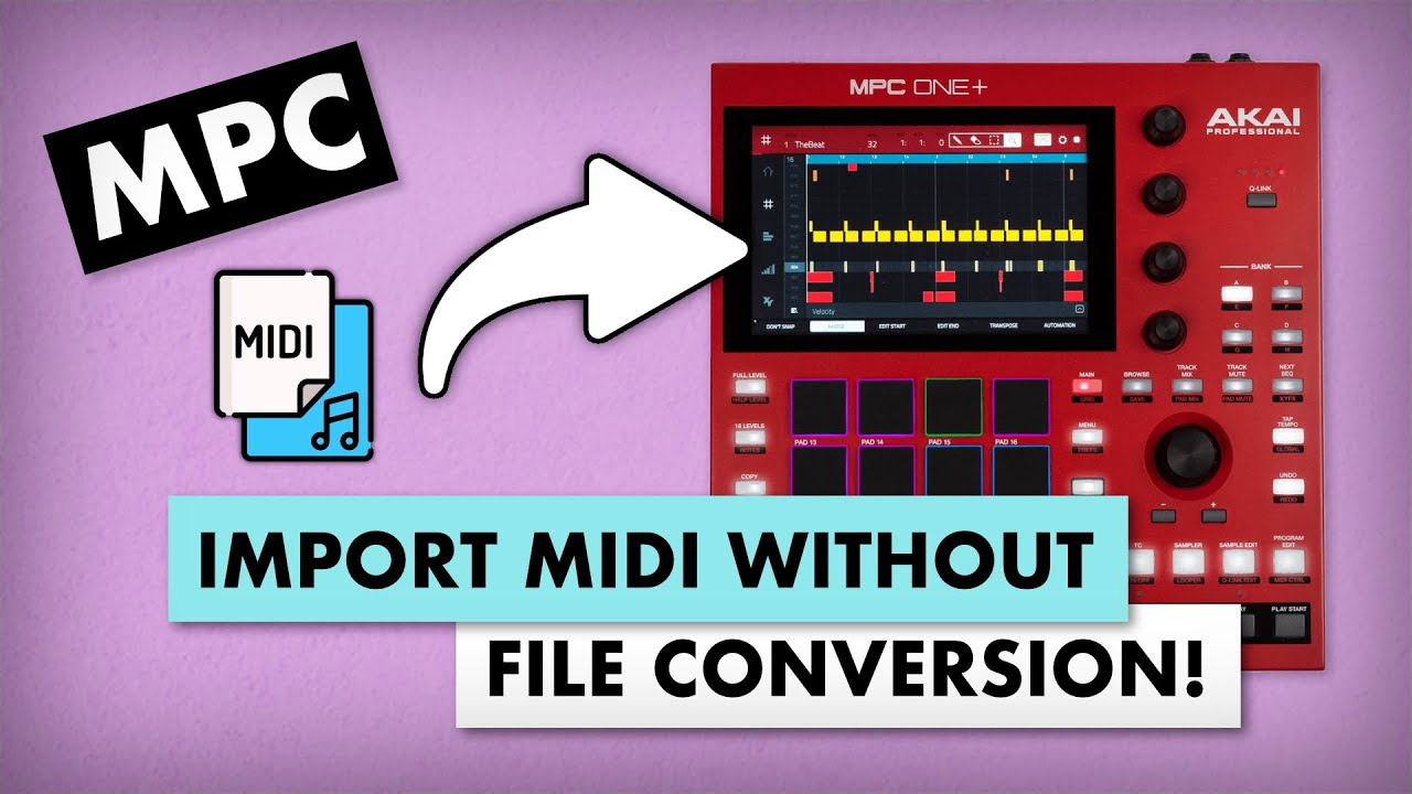 The EASIEST way to import MIDI to MPC? (Software & Standalone)