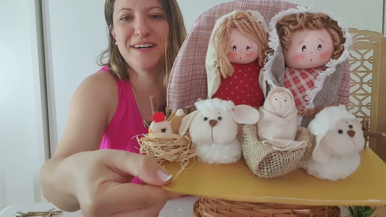 Incrivel Idéia de NATAl para vender e presentear , Faça com suas mãos essa Sagrada Familia linda