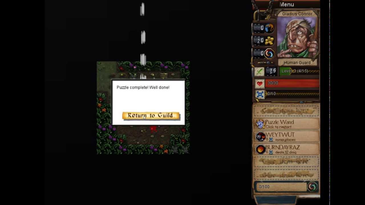 Desktop Dungeons: Agbaar's Academy Puzzle Attempts 1