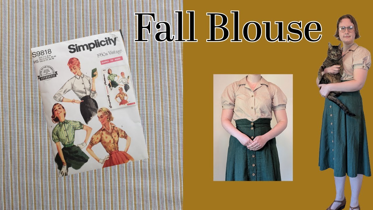 Sewing a Blouse With Vintage Reproduction Simplicity 9818