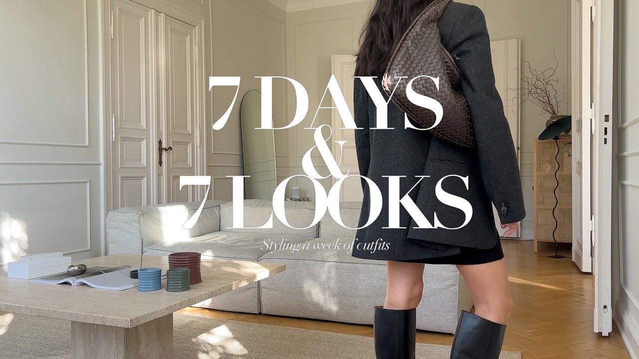 7 Days 7 Looks | Fall Outfits | Transitional dressing | Minimalist Wardrobe Essentials | AD